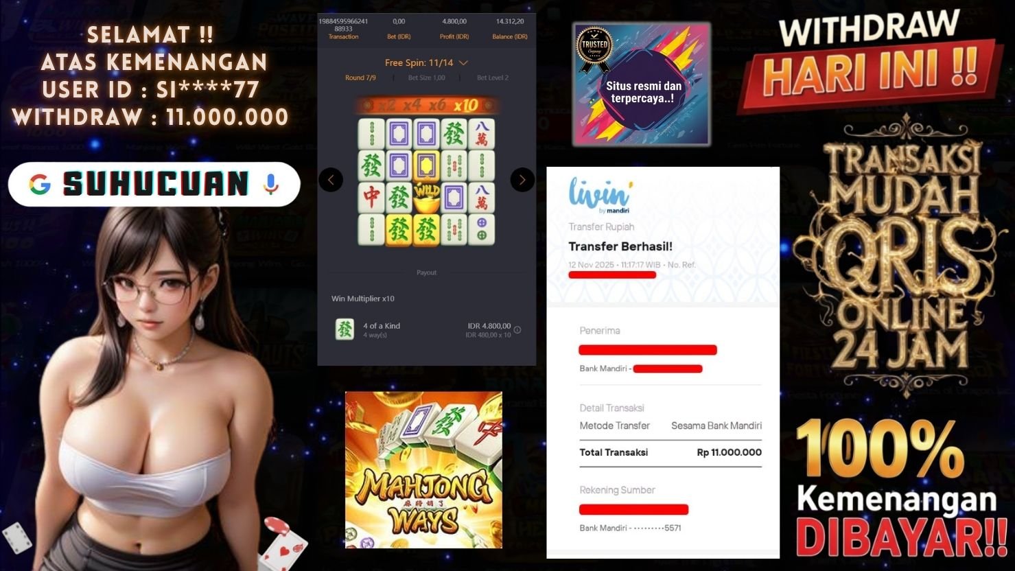 SUHUCUAN JACKPOT SLOT MAHJONG WAYS